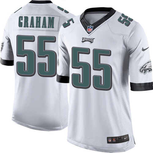 Men's Limited Brandon Graham Nike Jersey White Road - #55 NFL Philadelphia Eagles